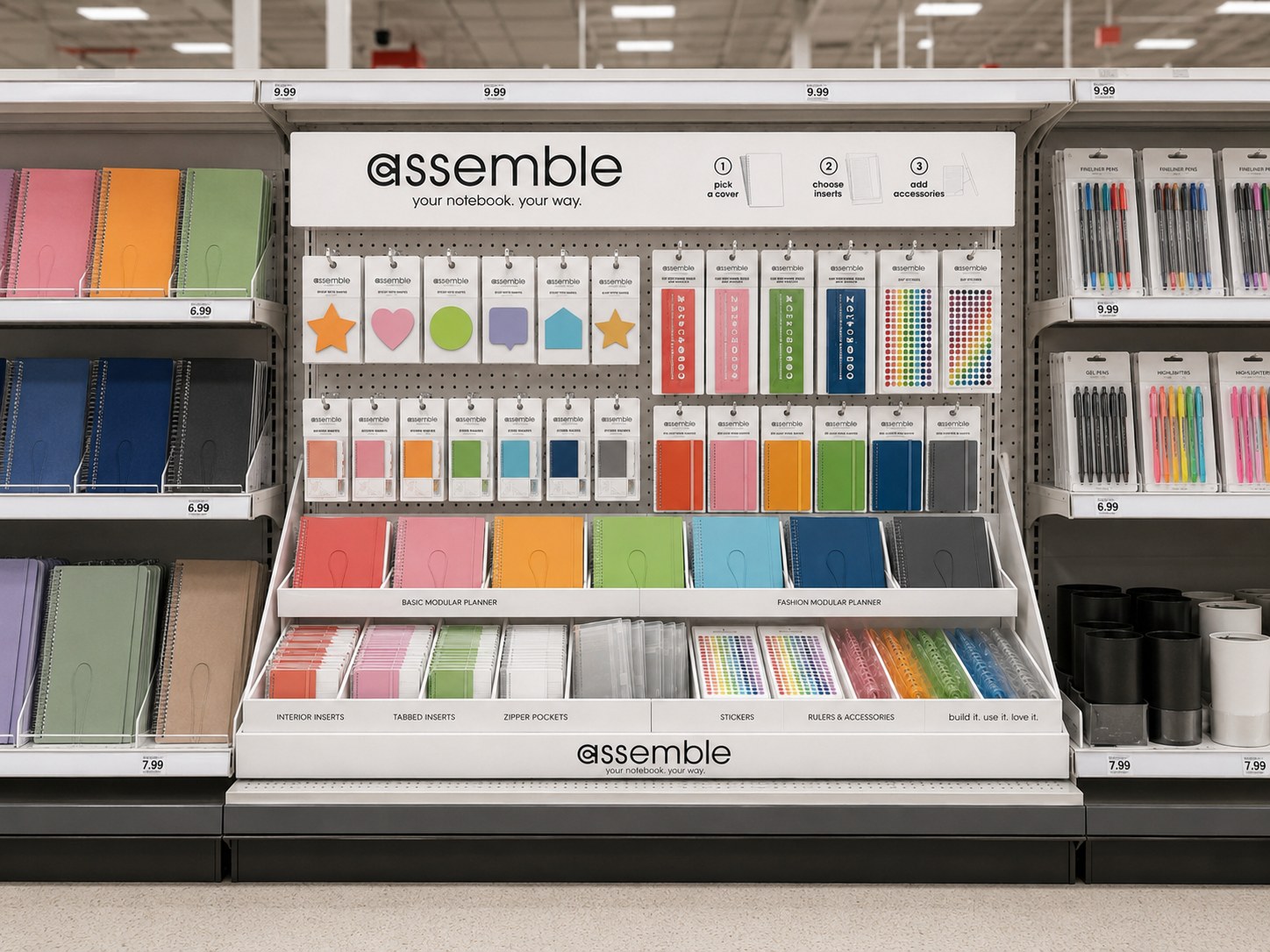 Assemble end-cap display — the modular planner system.
