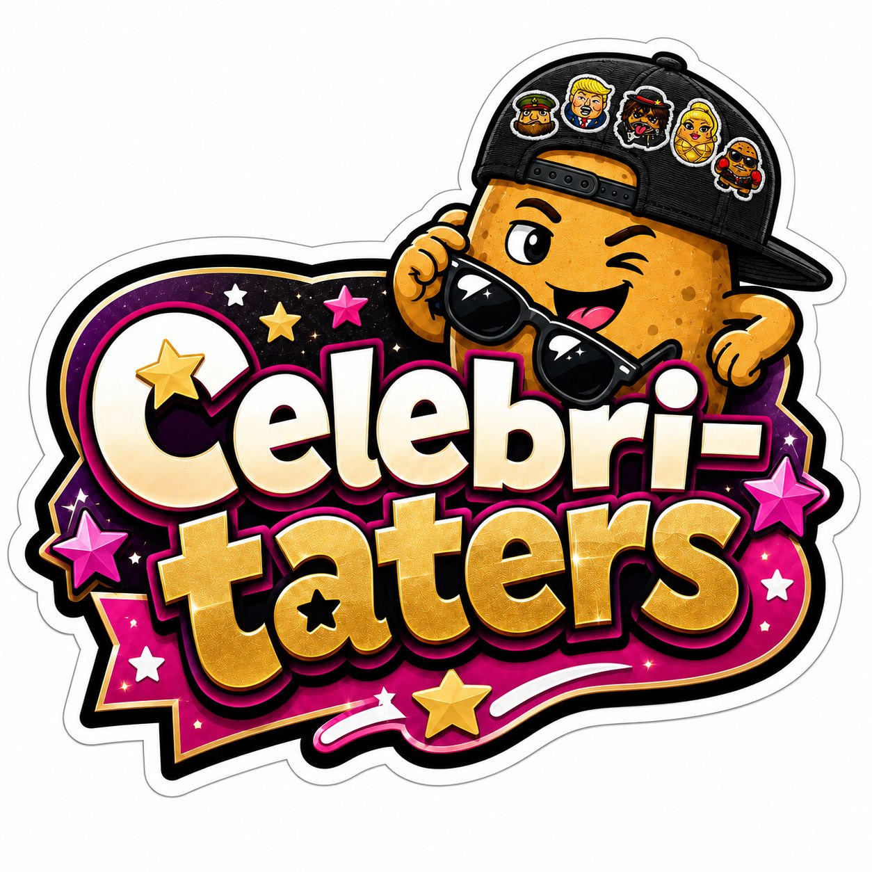 Celebri-taters brand mark.