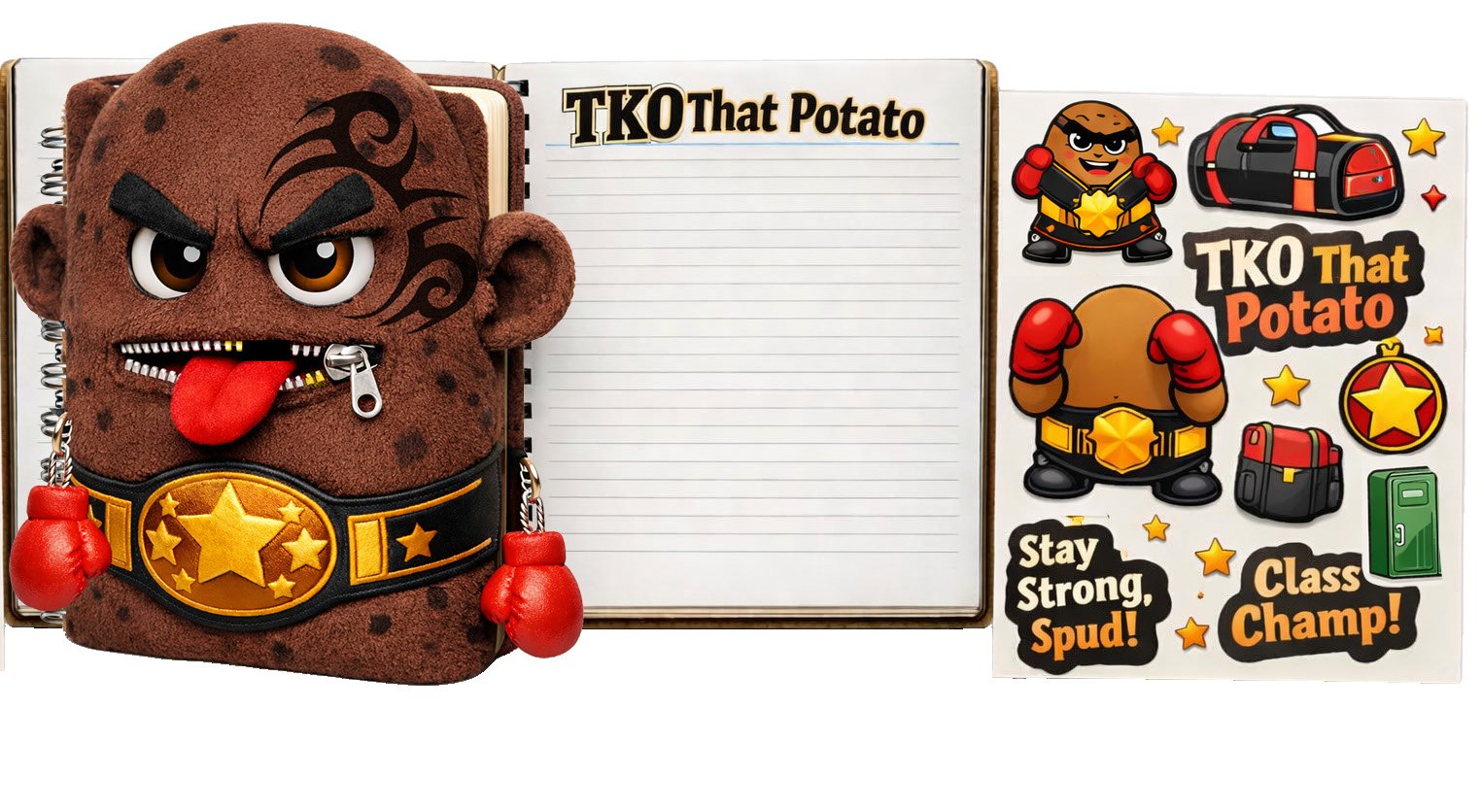 TKO That Potato — Celebri-taters boxer character.