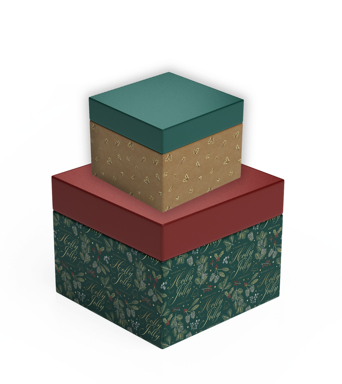 Wild for Paper detail — stacked gift boxes in matched palette.